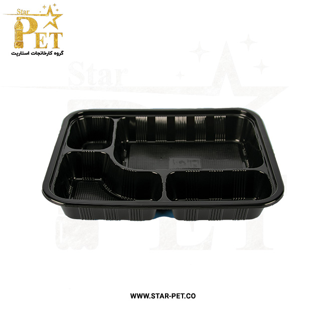 ظرف یکبار مصرف چهار خانه شیدا