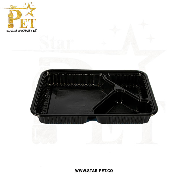 ظرف یکبار مصرف سه خانه ارس